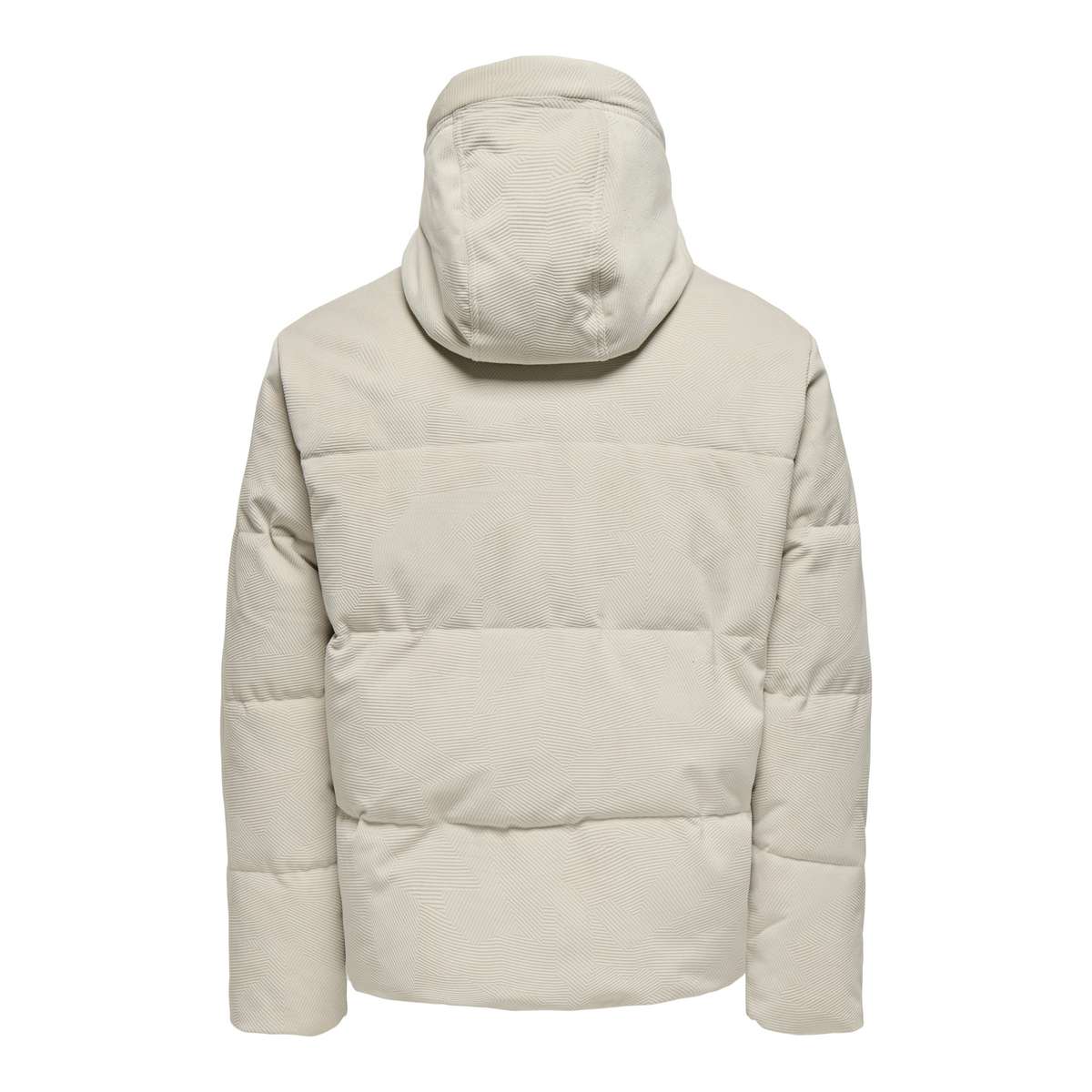 ONLY & SONS MEN΄S REGULAR FIT POLYESTER JETT STRUCTURE PUFFER JACKET GREY